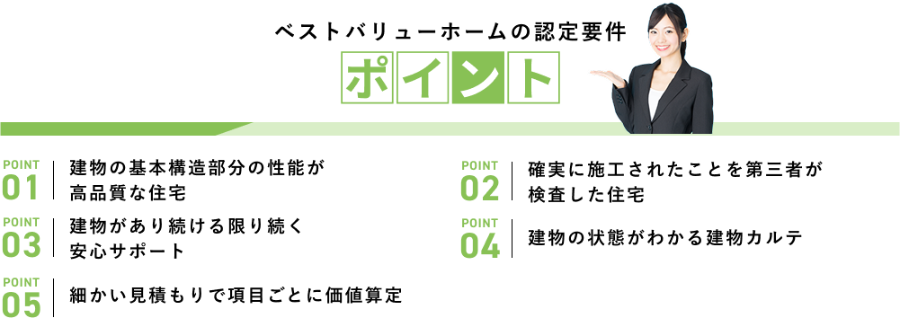 ベストバリューホームの認定要件のポイント