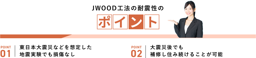 JWOOD工法の耐震性のポイント