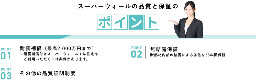 スーパーウォールの品質と保証のポイント